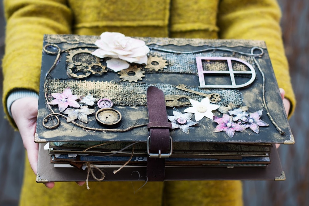 a magical grimoire full of sacred knowledge and spells