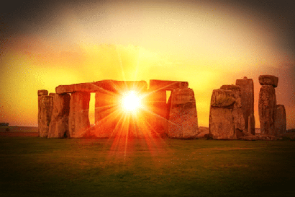Sunrise at Stonehenge on summer solstice